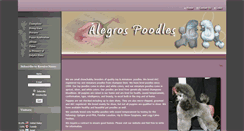 Desktop Screenshot of alegrospoodles.com